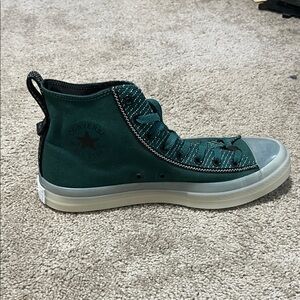 Converse High-Top Sneakers in Dark Green